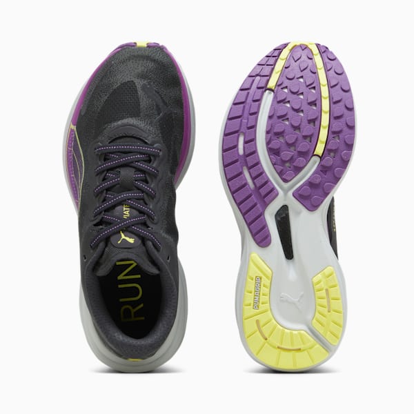 Tenis para correr Deviate NITRO™ 2 para mujer, PUMA Black-Purple Pop-Yellow Burst, extralarge